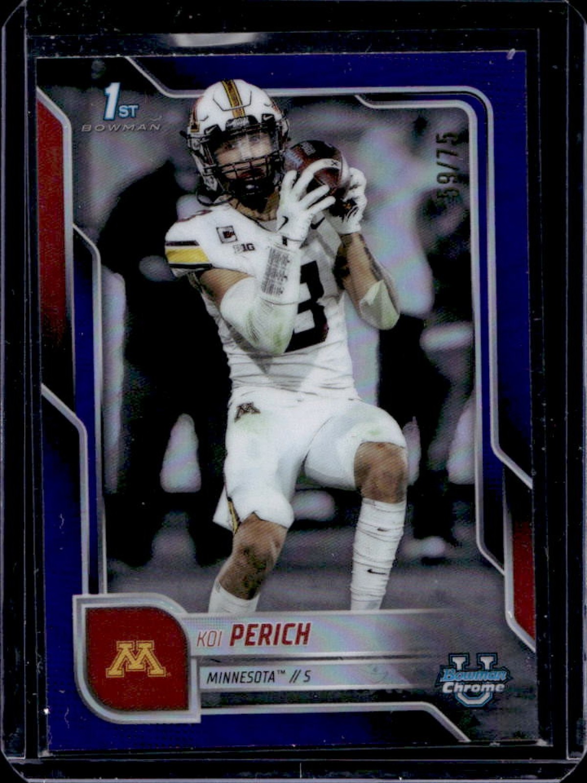 2025 Bowman Chrome University Koi Perich Purple Refractor 1st Prospect #/75