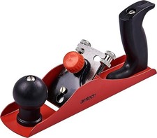 Amtech - 9&frac14;in Smoothing Plane, Cast Iron Body with 45mm Carbon Steel Blade, Ergo