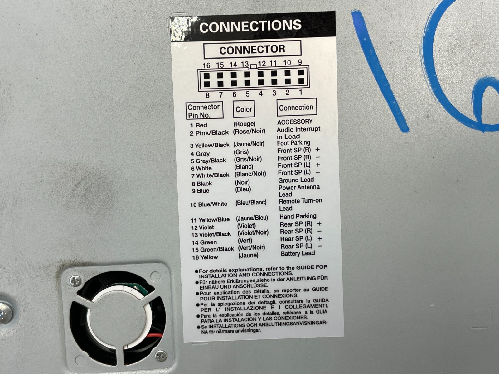 10 11 12 13 14 Lotus Evora Alpine Radio Navigation Info Display Screen 1612 OEM