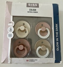 Bibs 4 Pack Size 2 Pacifiers New Natural Rubber