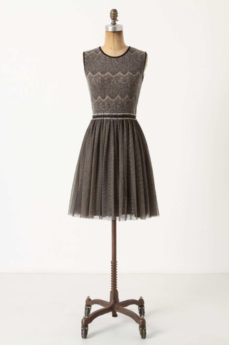 Anthropologie Weston Wear Dulcie Tulle Pointelle Dress XS