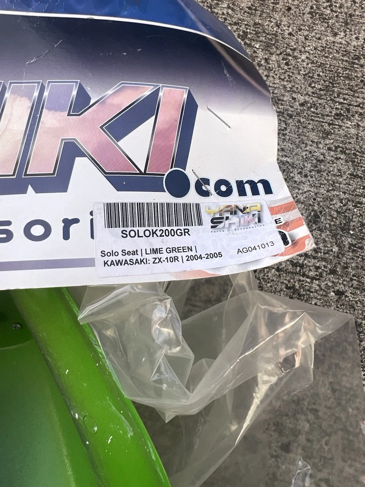 2004-2005 川崎 ZX 1000 忍者 ZX-10R 后独奏斗篷座椅绿色石灰 — 第 4/4 张图片