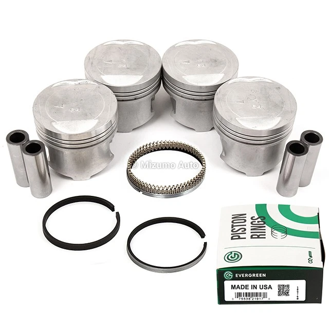 Pistones con anillos aptos para 93-96 Mitsubishi Mighty Max 2.4L SOHC 4G64 Foto 2 de 4