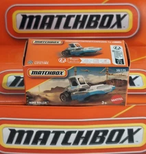Road Roller 50/125 Matchbox 2025 POWER GRABS JBW02 MBX Construction white & blue