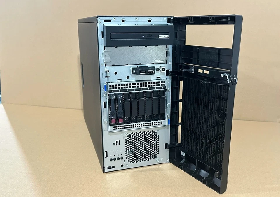 HP ProLiant ML30 G10 Tower Sever 8X2.5"/800W PSU/2xE-2314 CPU 4C/16G RAM/1T SSD - Image 3 of 4
