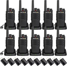 RT68 Two Way Radio Long Range Walkie Talkies for Adults Compact Rugged Heavy