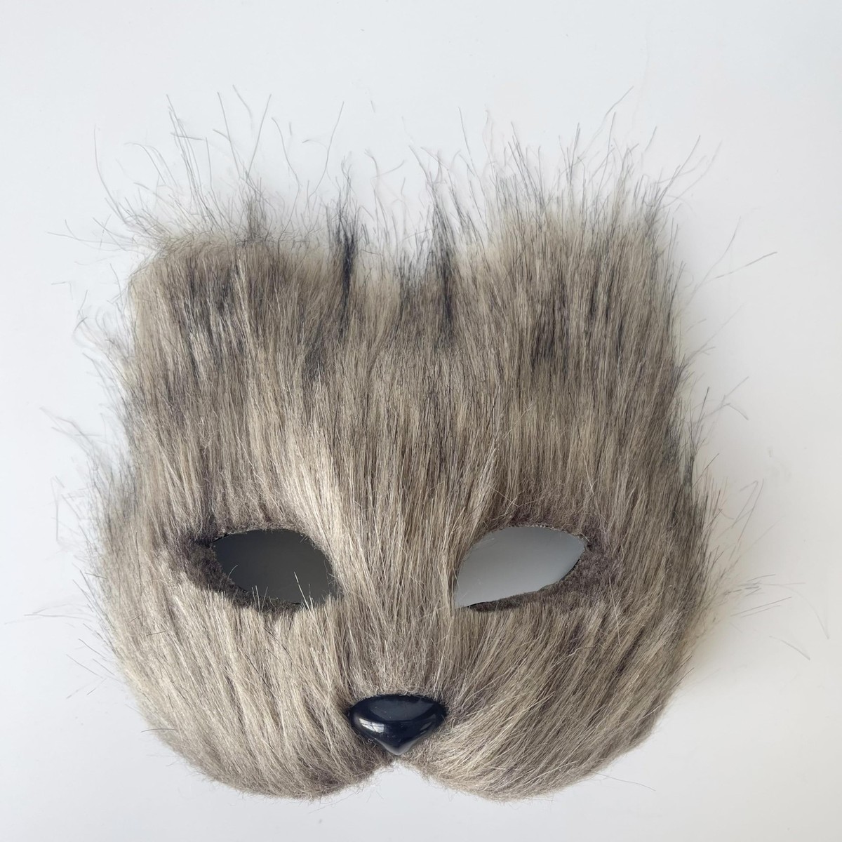 3 PCS Therian Tails, 15,8 inch therian vossenstaart met gesp, donzige bont vossen staart sleutelhanger faux wolf staart cosplay handtas accessoires kostuum voor vrouwen volwassen, grijs