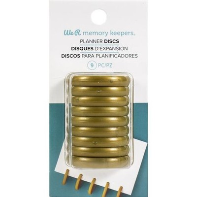 We R Memory Keepers Crop-A-Dile Power Punch Bindescheiben 9 Stück - Gold