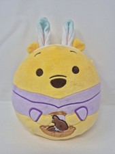 Squishmallow Plush Stuffed Animal Easter Disney Winnie the Pooh w/Bunny Ears 8"