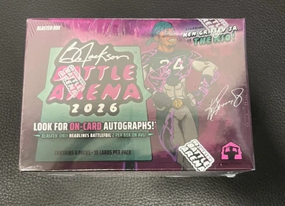 2026 Bo Jackson Battle Arena Blaster Box Trading Card Game FACTORY SEALED 🔥