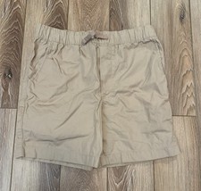 Carter's Boys Beige Chino Shorts Size 12/12A Elastic Waist Drawstring