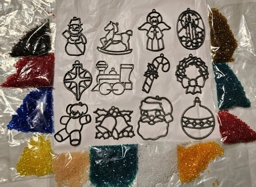 Vintage Makit & Bakit Christmas Ornament 12 Suncatcher Make It Bake It w Crystal