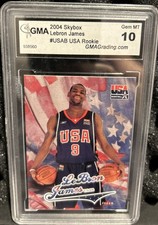 2004 Skybox/Fleer LeBron James Rookie Card GMA 10. rookie card picture