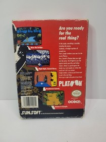 Platoon - Nintendo NES  ..  w/ box + manual