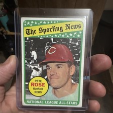 Topps 1969 The Sporting News All Star Pete Rose Mickey Mantle #424 Baseball Card