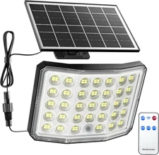 Solar Lights Outdoor Bright Solar Dusk to Dawn Light with 3000Mah Battery, IP65 
