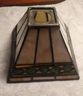 Vintage Tiffany style stained glass lamp shade