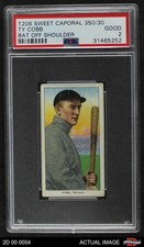 1909 T206 Ty Cobb Bat Off Shoulder Tigers HOF VARIATION PSA 2 - GOOD
