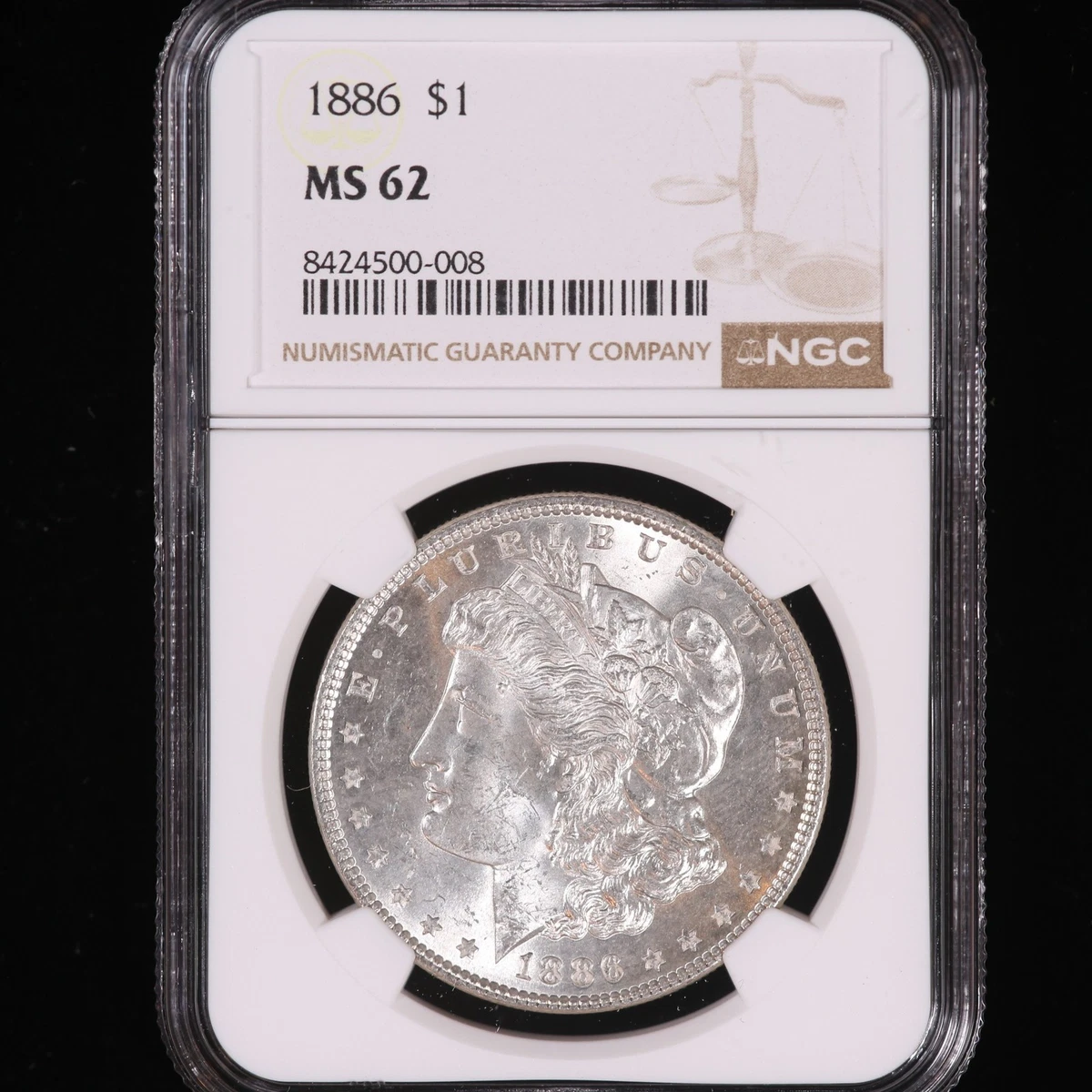 1886 Morgan Silver Dollar MS62モルガンダラー118 MS 62 Graded 1886 Year Morgan US Dollars (1878-1921) for sale | eBay