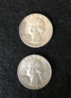 1964P Washington Quarters (Pair) 90%Silver