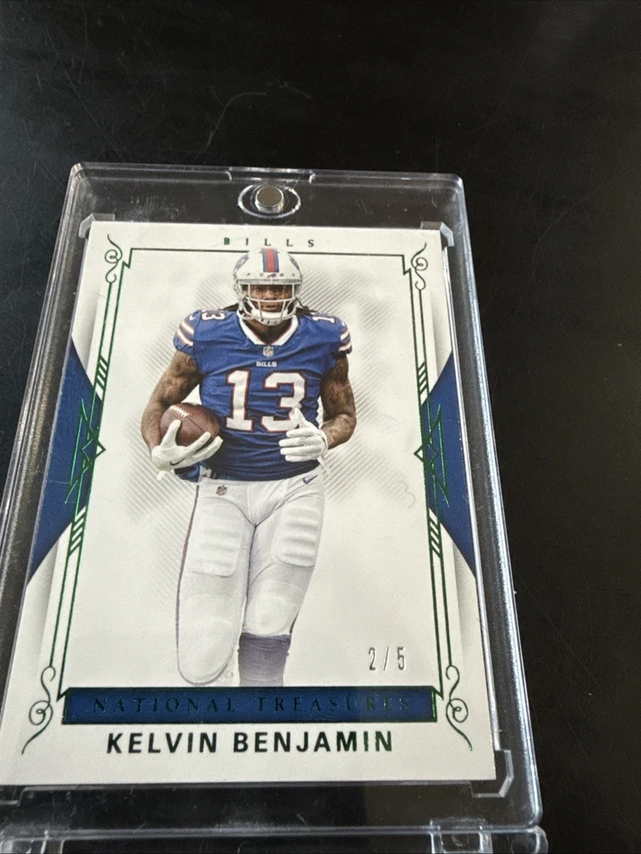 2017 National Treasures Kelvin Benjamin Bills Green 2/5 - Image 3 of 3