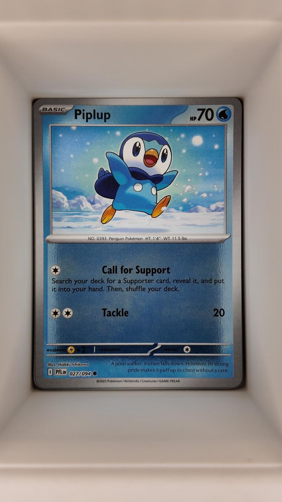 PIPLUP 027/094 REVERSE HOLO PHANTASMAL FLAMES LP