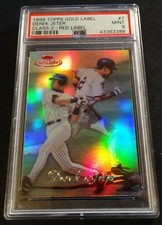 1998 DEREK JETER TOPPS GOLD LABEL CLASS 2 RED LABEL #7 19/50  PSA 9 POP 6 (573)
