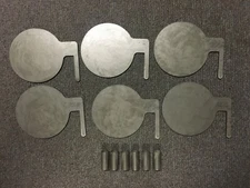 A36 Steel Target Dueling Tree DIY Kit 6pc 6"x3/16" Paddles with Tubes! USA MADE