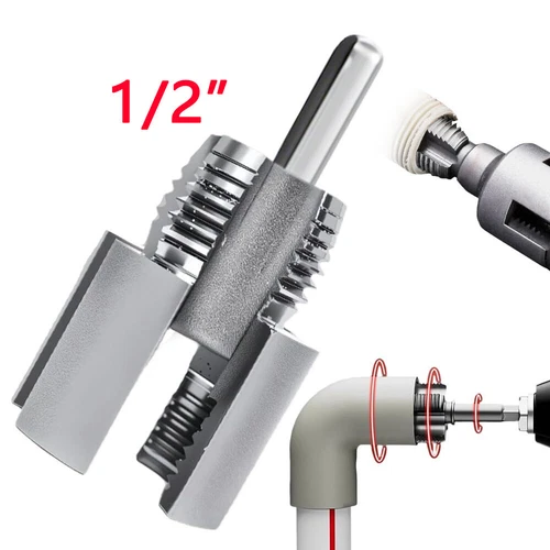 Integriertes Innen- & Außenrohrgewinde-Werkzeug, PVC Rohrgewindeschneider Kit USA - Bild 13 von 15
