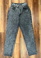 Vtg 80s 90s Levi s 16505 1161 Black Acid Jeans Misses 24 Waist - USA Levi s