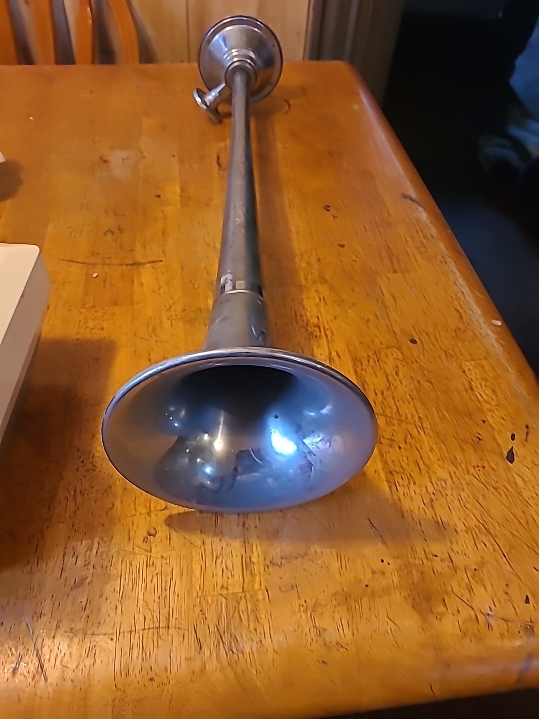 Vintage Grover Products Los Angeles 24.5" Chrome Air Horn w/ Bracket eBay