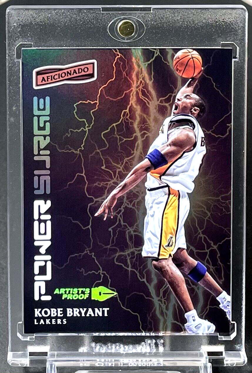 Kobe Bryant 2016-17 Aficionado Power Surge #13 Artist's Proof SP Parallel Lakers
