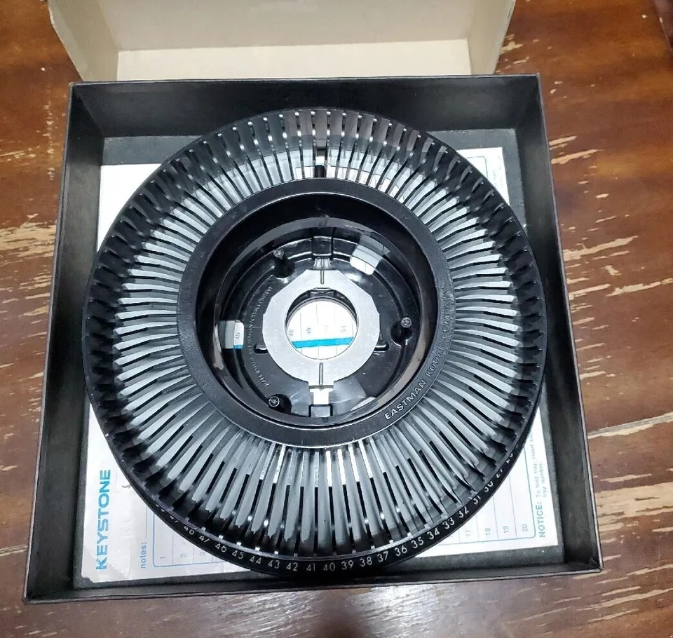 Vintage Keystone 80 Rotary Slide Tray With Box For Kodak Carousel - Image 3 of 3