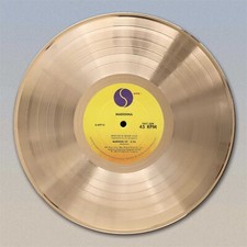 Madonna "Burning Up"  Gold LP Record wall art