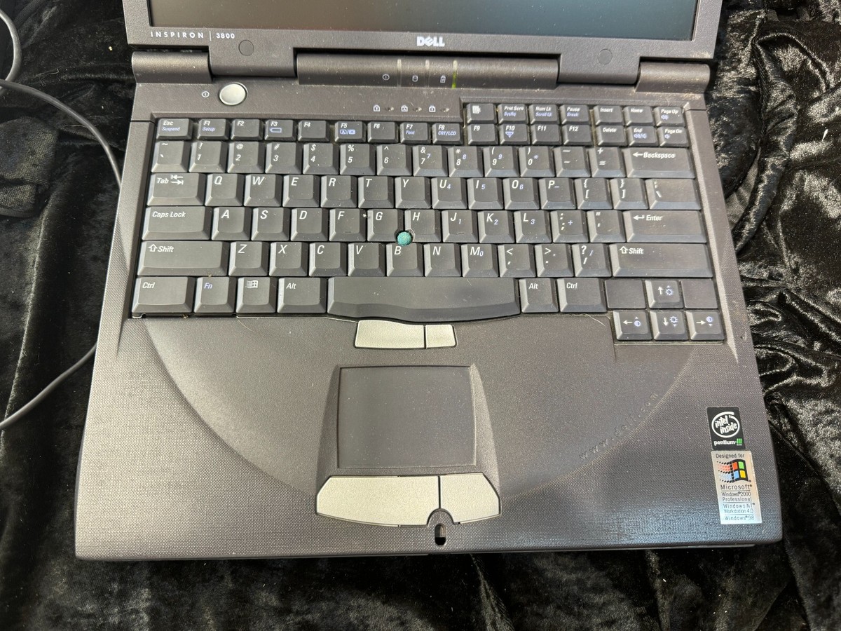 DELL INSPIRON 3800 Pentium III Laptop w/ Case Parts or Repair | eBay