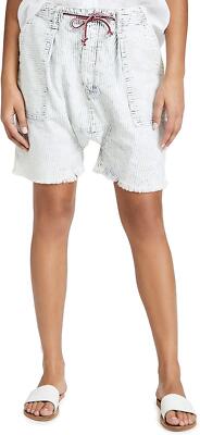 Free People 282770 Women's Easy Rider Long Rise Shorts, Acid Stripe, Size XS