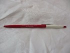 Vintage Lindy red white Ballpoint Pen Advertising CO Dodge KDKO Radio Microphone