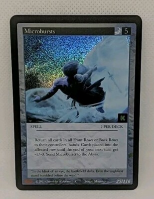 Chronicles of Arcane TCG Microbursts Holo Kickstarter