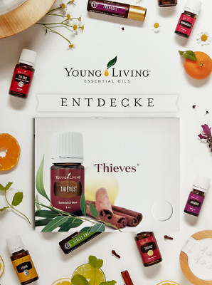 4 x 2 Anwendungskärtchen Visitenkarten neu OVP Young Living
