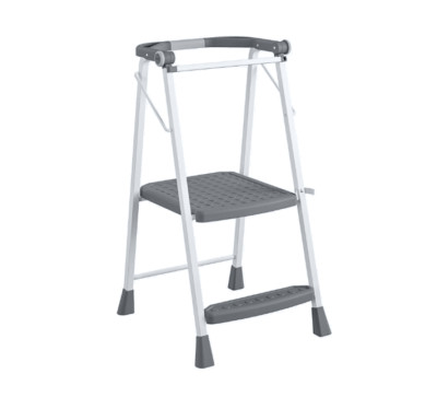 COSCO 2-Step Kitchen Stepper, Adult Folding Step Stool (Steel/Resin)