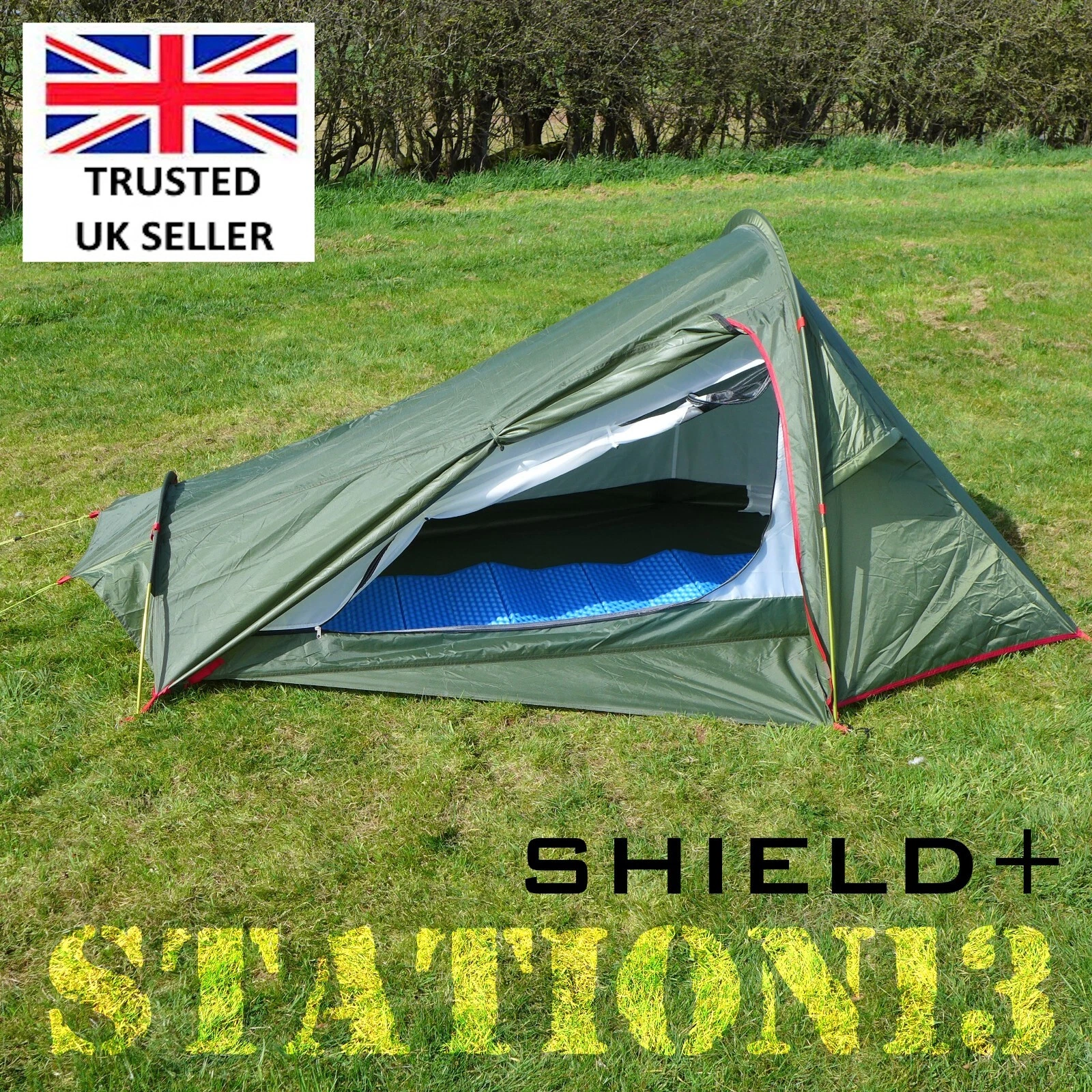 STATION13 'SHIELD+' 1 Person Backpacking Tent - 10,000mm HH floor - 2.3kg NEW!