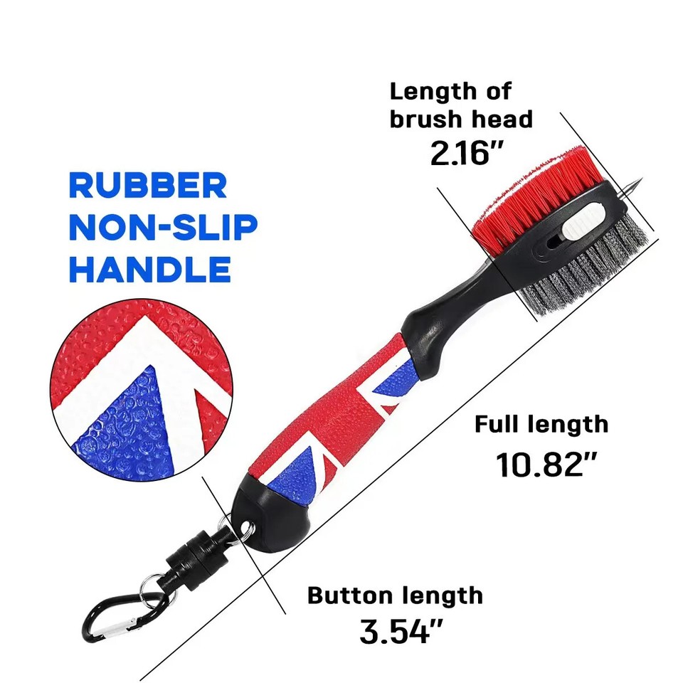 Golf Club Brush And Towel Fine Fiber Sports Towel Button