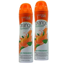 California Scents Orange Squeeze 3.5 Oz Air Freshener Spray (2-Pack)