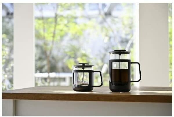 Hario Coffee Cafe Press U Glass 600ml For 4 Cups Black CPU-4-B MADE IN JAPAN