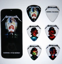Metallica Hardwired To Self Destruct Guitar Pick Total of 6 Picks Sealed Tin