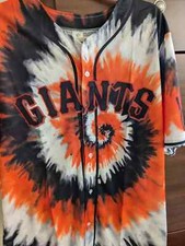 SF Giants 2024 Jerry Garcia Grateful Dead Jersey Tie-Dye 8/12/24 SGA Extra Large
