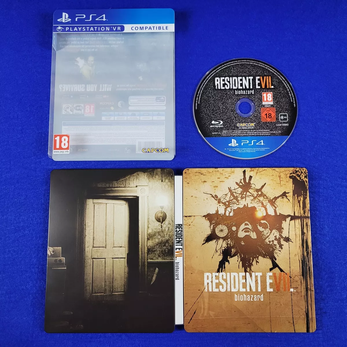 ps4 RESIDENT EVIL VII 7 Biohazard Steelbook VR COMPATIBLE Game REGION FREE PAL