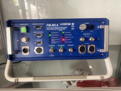 AUDEMAT FM-MC4 FM RF FIELD STRENGTH MEASURE BASE BAND AND RDS ANALYZER EXCELLENT 