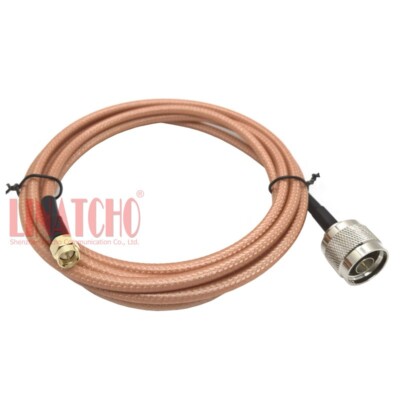 2M GSM 3G 4G LTE Antenna RG142 Double Shielded N Male to SMA Male Jumper Cable