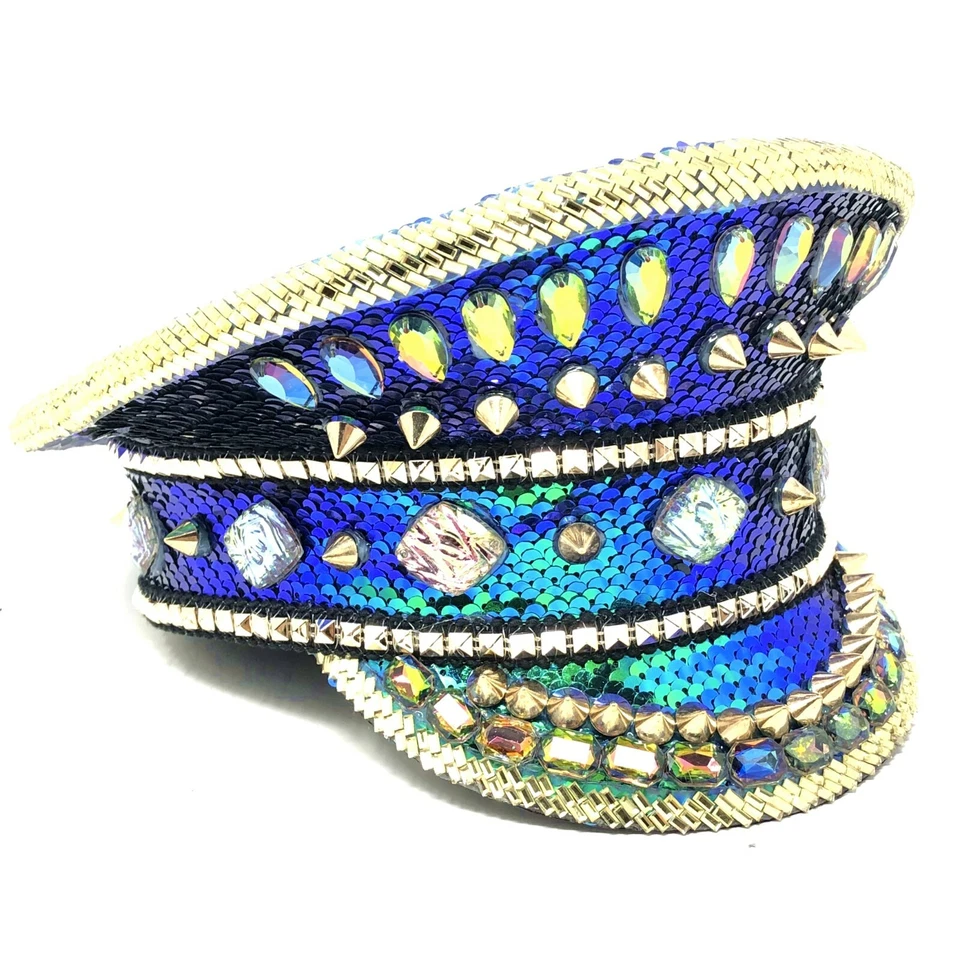 Стимпанк металлический стиль шляпа Хэллоуин костюм косплей вечеринки с очками - Изображение 2 из 3